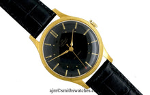 DELUXE SMITHS BLACK DIAL GENTS ENGLISH WRISTWATCH C 1955 MODEL A358 2