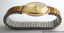 DELUXE SMITHS MADE IN ENGLAND 50'S GOLD PLATED FANCY CASED WRISTWATCH