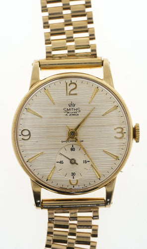 DELUXE SMITHS BRITISH RAIL 45 YEARS 9CT GOLD WRISTWATCH BOXES PAPER GOLD BRACELET