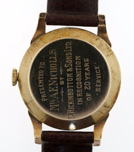 DELUXE SMITHS A504 HALLMARKED SOLID 9T GOLD 1959 PRESENTATION WATCH