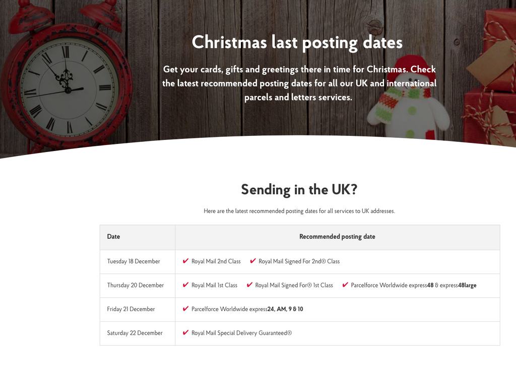 Dates For Last Christmas Post &ndash; smithswatches