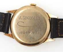 J W BENSON MADE IN ENGLAND HIGH GRADE 18J SOLID 9CT GOLD ENGLISH WRISTWATCH 1953 BOXED SMITHS
