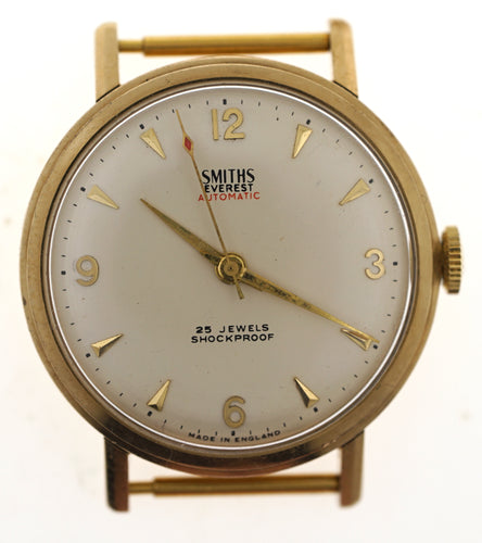 EVEREST SMITHS 9CT GOLD AUTOMATIC 25 JEWEL ENGLISH WRISTWATCH BY SMITHS C 1964/65