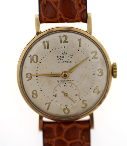 DELUXE SMITHS 9CT GOLD HALLMARKED 1962 PRESENTED 1962 BY ROOTES GROUP FULLY OVERHAULED