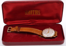 ASTRAL SMITHS MADE IN ENGLAND SOLID 9CT GOLD VINTAGE GENTS WRISTWATCH BRITISH RAIL 1969 WITH BOX