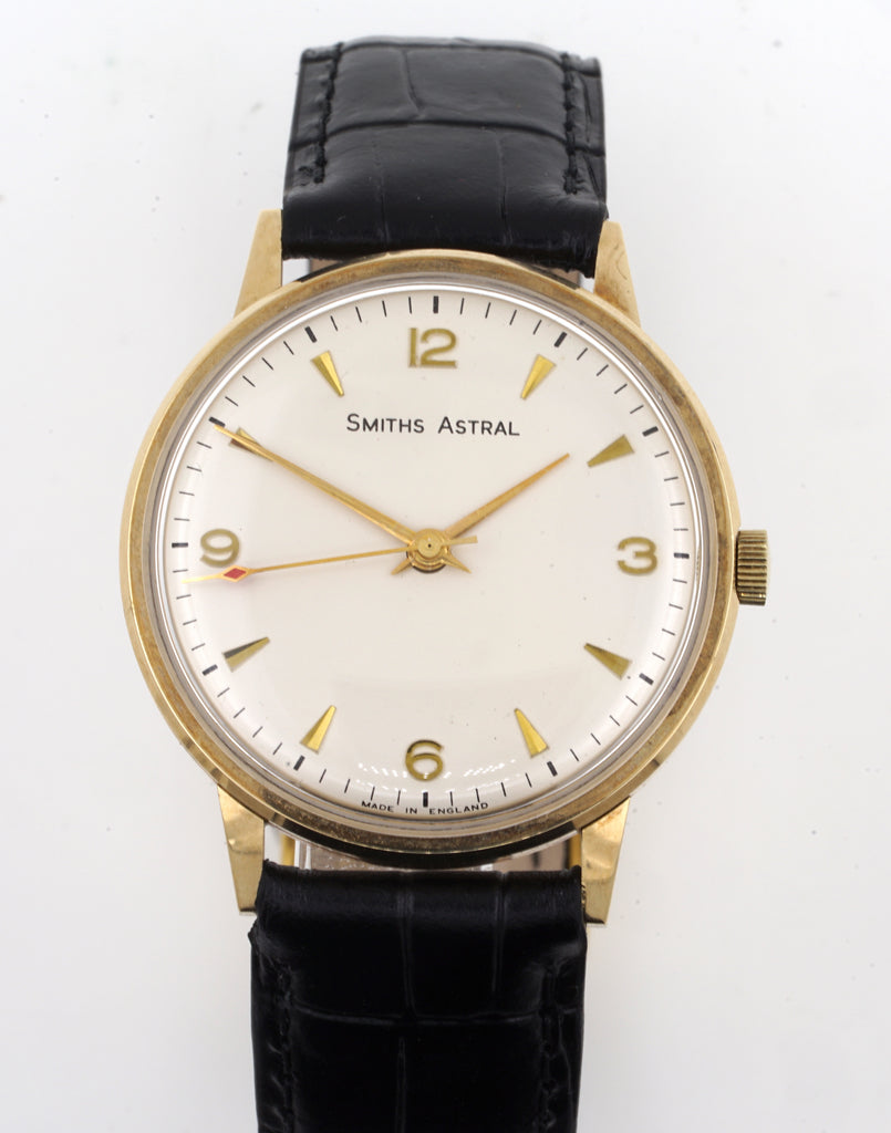 (RESERVED)1970 Smiths 9ct Solid Gold Ultra rare Astral Date Dress Watch - Made in England