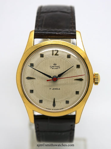 DELUXE SMITHS GENTS DUSTPROOF WATCH C 1958 FULLY SERVICED AB377