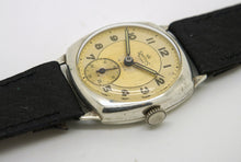 DELUXE SMITHS SILVER CUSHION CASE 1960'S ENGLISH ALCOA WRISTWATCH