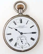 SMITHS EARLY S SMITH & SON LONGINES SILVER OPEN FACED POCKET WATCH 1904