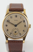 SMITHS EARLY 9CT GOLD WRISTWATCH HALLMARKED 1946/7 2