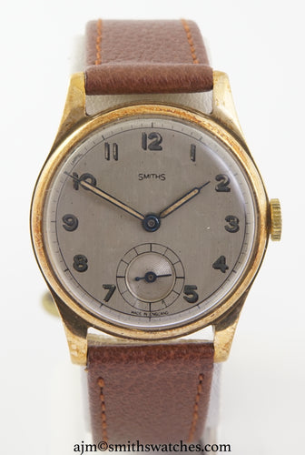 SMITHS EARLY 9CT GOLD WRISTWATCH HALLMARKED 1947/8