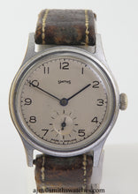 SMITHS EARLY 12-15 DENNISON AQUATITE WRISTWATCH C 1952