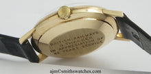 ASTRAL SMITHS MADE IN ENGLAND SOLID 9CT GOLD VINTAGE GENTS WRISTWATCH BRITISH RAIL 1969 NEAR MINT WITH BOX
