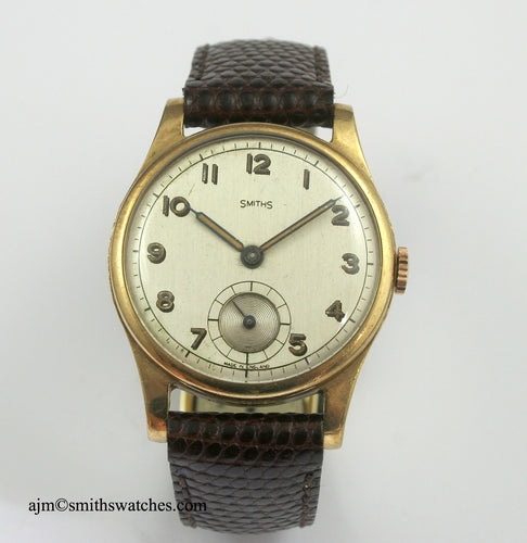 SMITHS EARLY 9CT GOLD WRISTWATCH HALLMARKED 1946/7