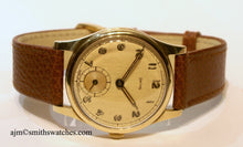 SMITHS EARLY 9CT GOLD WRISTWATCH HALLMARKED 1946/7 2