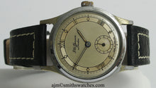 J W BENSON LONDON SMITHS MADE IN ENGLAND ROMAN NUMERAL DIAL DENNISON AQUATITE CASE C 1953 5