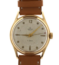 DELUXE SMITHS SOLID  9CT GOLD GENTS WRISTWATCH 1956 PRESENTATION BRISTOL MOTORS