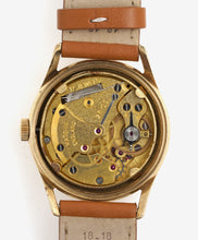 DELUXE SMITHS SOLID  9CT GOLD GENTS WRISTWATCH 1956 PRESENTATION BRISTOL MOTORS