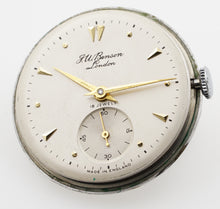 J W BENSON HIGH GRADE 18 JEWEL CHROME AND STEEL GENTS ENGLISH WRISTWATCH