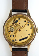 DELUXE MADE IN ENGLAND LARGE SIZED HIGH GRADE 18J SOLID 9CT GOLD ENGLISH WRISTWATCH 1961 ENGRAVED BOXED