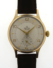 DELUXE SMITHS GENTS ENGLISH PATTERN GOLD PLATED  MODEL A 417 C 1958