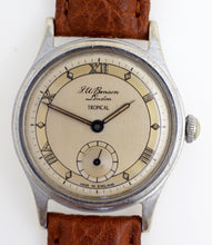 J W BENSON LONDON TROPICAL SMITHS ROMAN NUMERAL DIAL DENNISON AQUATITE CASE C 1950