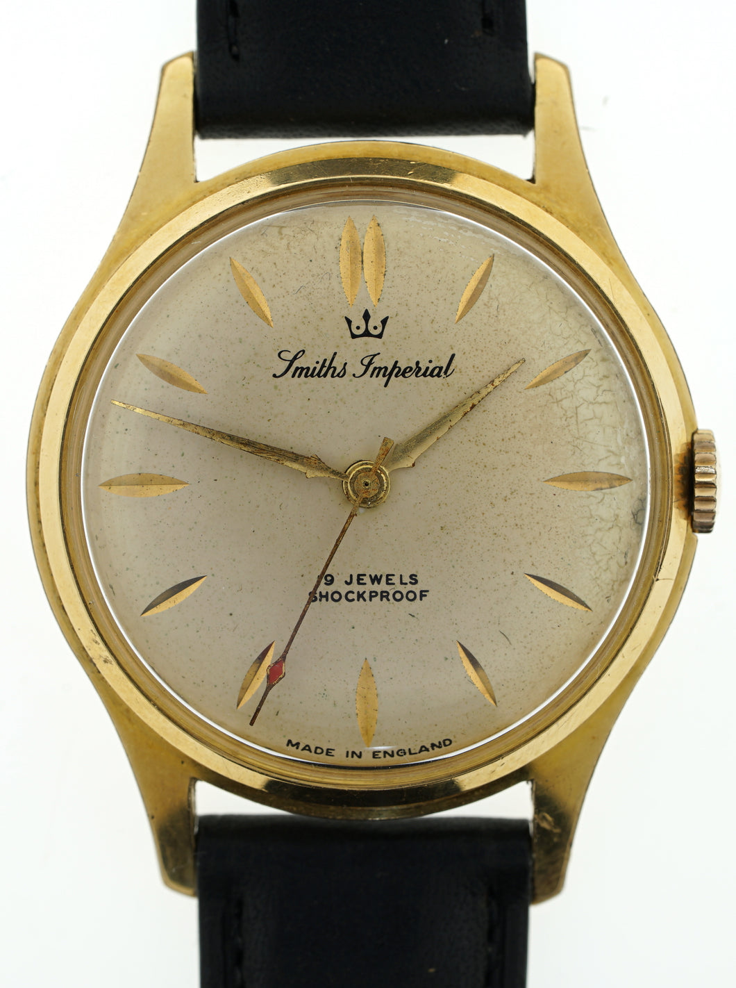 IMPERIAL SMITHS GOLD PLATED 19J ENGLISH WRISTWATCH IN GOOD WORKING ORDER