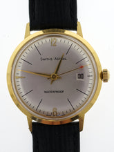 ASTRAL SMITHS DATE SC452 17 JEWEL GOLD PLATED ENGLISH WRISTWATCH SERVICED