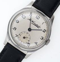 SMITHS THOMAS RUSSELL & SON STEEL DENNISON CASED 15J ENGLISH WRISTWATCH