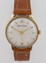 ASTRAL SMITHS MADE IN ENGLAND SOLID 9CT GOLD VINTAGE GENTS WRISTWATCH BRITISH RAIL 1969 WITH BOX