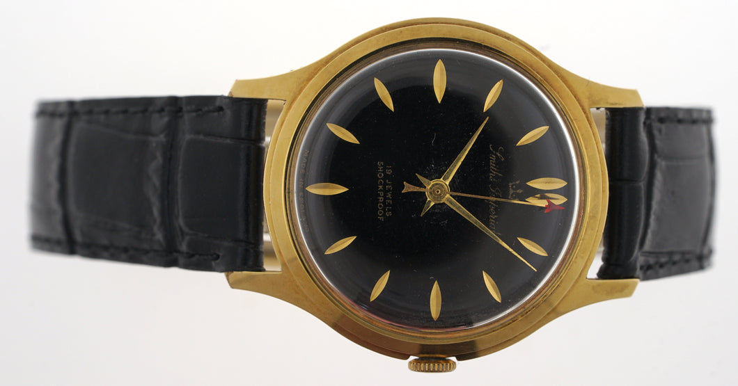 IMPERIAL SMITHS BLACK DIAL VINTAGE GENTS WRISTWATCH CIRCA