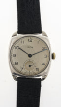 SMITHS EARLY MADE IN ENGLAND SILVER CUSHION CASED ICI PRESENTATION WATCH 1940'S 4