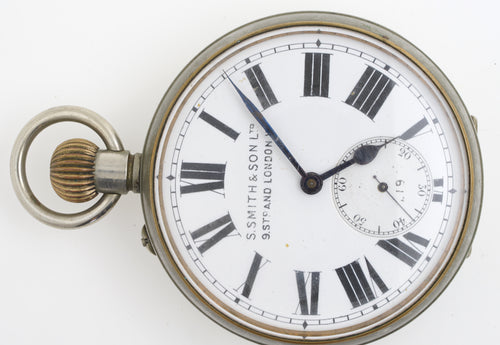 SMITHS EARLY 8 DAY GOLIATH POCKET WATCH