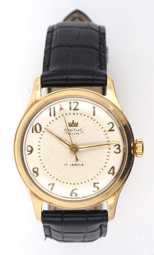 DELUXE SMITHS BRISTOL AVIATION 9CT DENNISON CASED WATCH WITH BOX PAPERS EXTRAS EXCELLENT